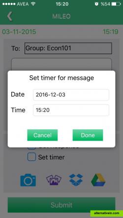 Schedule messages