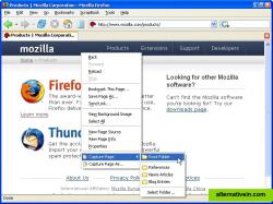 Save a Web page by right-click [Capture Page]