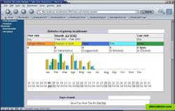 	The AWStats module using the default theme 