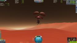 Lander vehicle about to land on mars-equivalent "Duna"