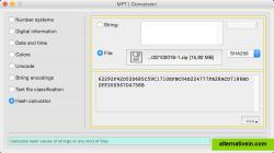 Conversion - unit conversions, hash calculator for strings and files