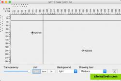 Ruler - semi-transparent ruler to measure objects on your screen