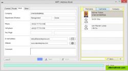 Address book - manage private and business contacts [Windows platform]