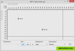 Ruler - semi-transparent ruler to measure objects on your screen