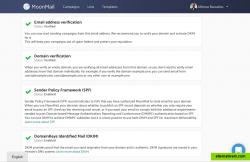 Domain verification, SPF and DKIM setup