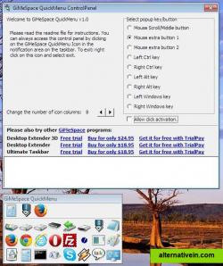 GiMeSpace QuickMenu and ControlPanel