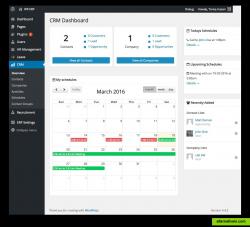 CRM dashboard