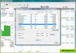 Selecting, configuring, updating currency exchange rates