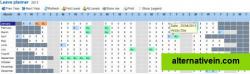 Leave Request - Employees Year Planner
