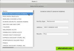 A sample form connected to a Postgres database. 