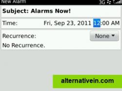 New Alarm