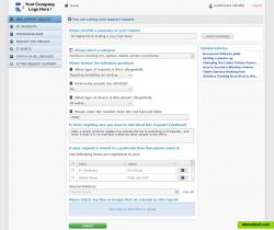 Logging an incident through the Customer Service Portal.