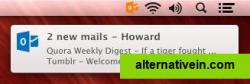 Mac OS X New Email Notification
