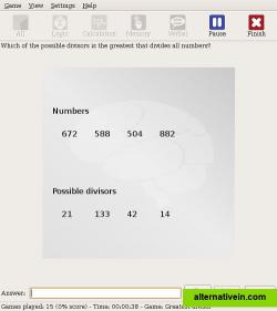 An example of a calculation game