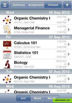 View Class Schedule