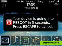 Reboot in 5 sec