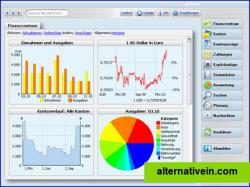 Ansicht des Finanzzentrums in moneyplex