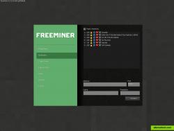 Freeminer main menu