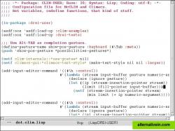 A Common Lisp source file with syntax-highlighting and parenthesis-matching