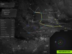 Finding trade routes, made easy: the map view shows commodity prices for other star systems and can color them based on price, to help you decide what trade goods you should buy in the current system for sale elsewhere.