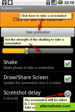 Take screenshot