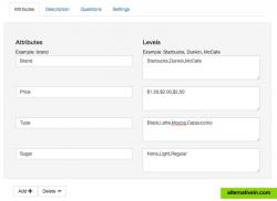 Construct Choice-based-Conjoint with simple click and click