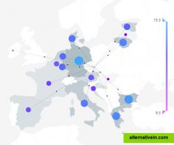 Example of an interactive data visualization. 