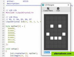 PROGRAMINO - Alternative IDE for Arduino - LCD Designer KS0066