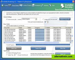 Advanced mode of Invisible Browsing