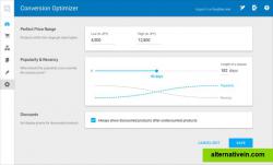 With the conversion optimizer you can easily tweak your conversion rate with manually adjustable parameters. (QOR Enterprise exclusive)