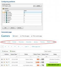 Data Partitioning on the created site