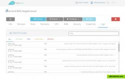 Viewing logs of Virtual Machines.