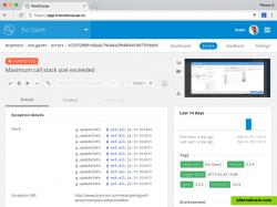 RootCause Error Details Page