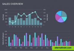 A small example of the type of dashboards you can build with ZingChart.