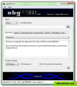 Home page of abgx360 v1.0.1