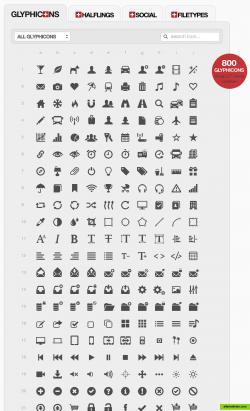 800+ clean, crisp icons!