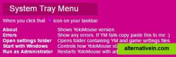 System Tray Menu