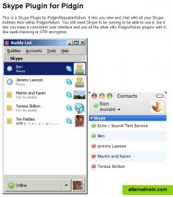 Skype Plugin for Pidgin