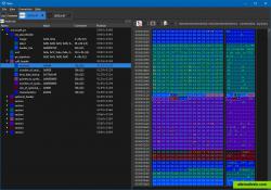 hex editor and node tree