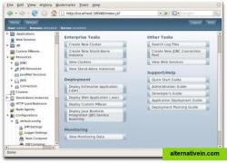 Glassfish administration console.