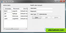 Setting up user accounts