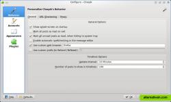 Choqok general configuration page