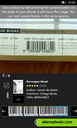 Book ISBN barcode scanner