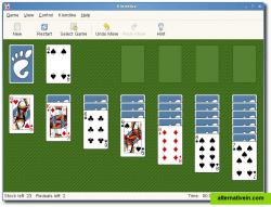 Screenshot of Aisleriot in GNOME
