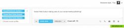 Post your messages to multiple social profiles simultaneous from one place. 