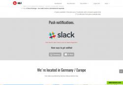 Notification: E-Mail, Desktop, SLACK