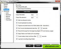 Recording options