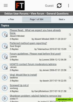 Threads List View