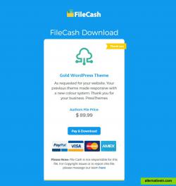 FileCash Digital Download Page