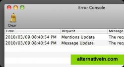 Error Console